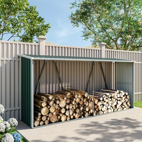 Outdoor firewood store shed - outdoor,