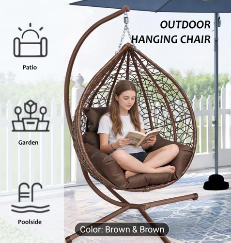 Rattan egg chair swing - swing, outdoor