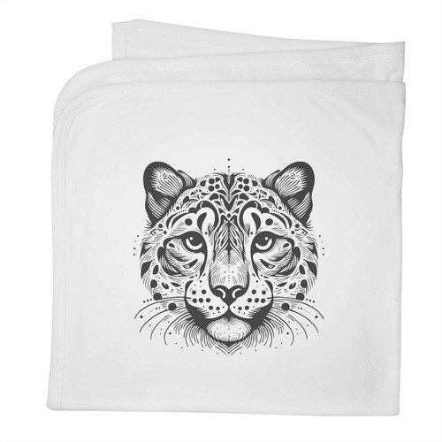 Stylised snow leopard - snow,