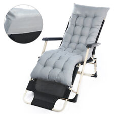 Replacement Sun Lounger Cushion Seat Pad In/Out Garden Patio Chair Mattress Pad