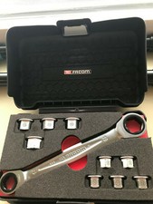 Facom Ratchet Ring Wrench Spanner Set Inserts For Tool Set 8 - 19mm + Case