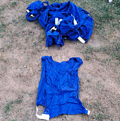 Blue coloured sports - coloured, bibs