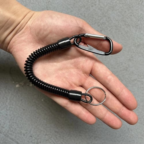 Elastic lanyard spiral spring - lanyard,