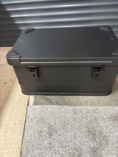 50l Black Lockable Aluminium Flight Storage Box Case