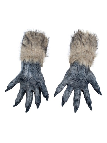 Grey wolf hand gloves - wolf,