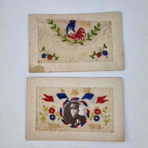 Antique pair ww1 silk - antique,