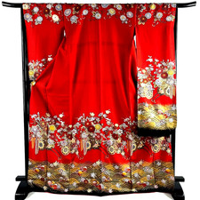 Japanese kimono SILK"FURISODE"