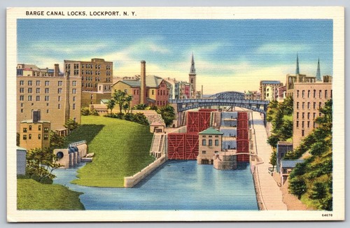 Vintage barge canal - vintage, locks
