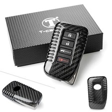 For LEXUS 2014-2017 Black ​Carbon Fiber Car Auto Remote Key Fob Case