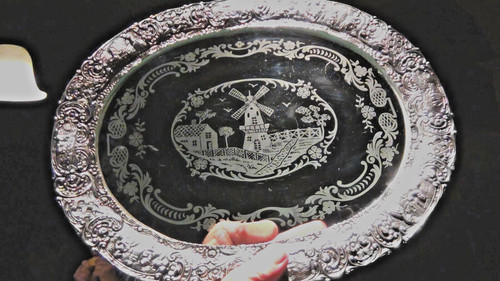 Antique 19c dutch dresser tray - 19c,