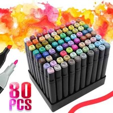80 Colors Dual Tip Twin Marker