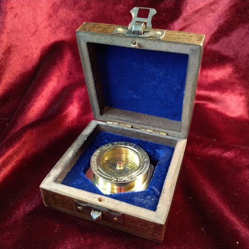 Maritime brass compass - compass, in
