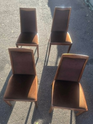 Set vintage plan teak - 4,