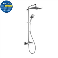 Mira Honesty ERD Mixer Shower Thermostatic Chrome 250mm Head Square 1.1901.002