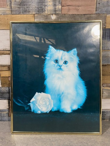 Retro gold metal framed - framed, print
