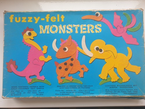Fuzzy felt monsters vintage - felt,