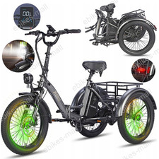 Fafrees F20 Mate Folding Electric Tricycle 20in 48V Cargo E-Trike 3 Wheel E-Bike