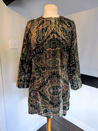 Zara paisley velvet look - zara,