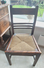 Antique Georgian  rush seated