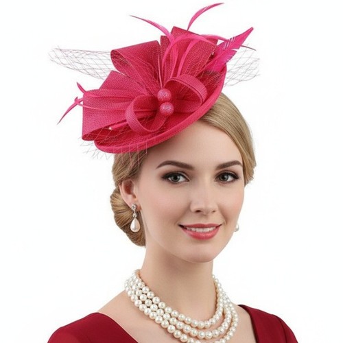 Big saucer sinamay headband - big, on