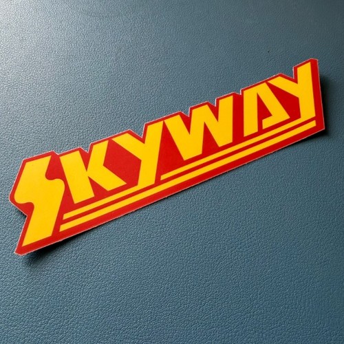 1980s style skyway bmx sticker - style,