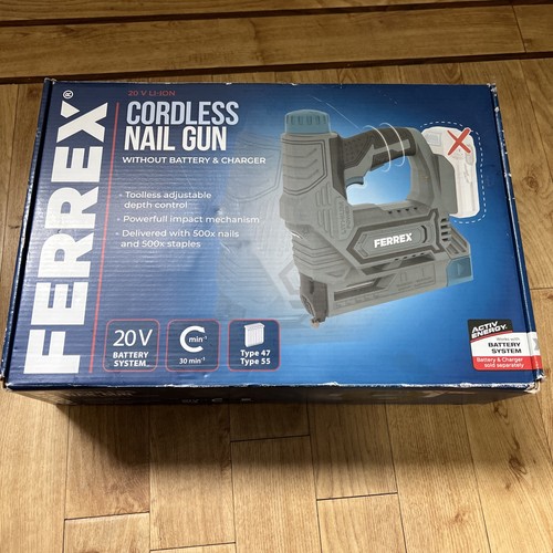 Ferrex 20v cordless - nail, gun