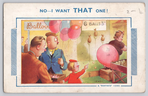 Bamforth comic fairground