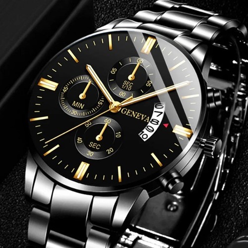 Men stainless steel quartz - men's,