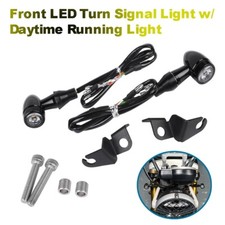 For Speed 400 Scrambler 400X Front LED Turn Signal Light w/Daytime Running Light