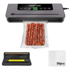 UK Vacuum Food Sealer Automatic Vacum Sealer Dry Wet Pack Machine with 50 Bags