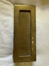 Reclaimed Antique Brass Letter Box 254mm x 101mm Victorian Style
