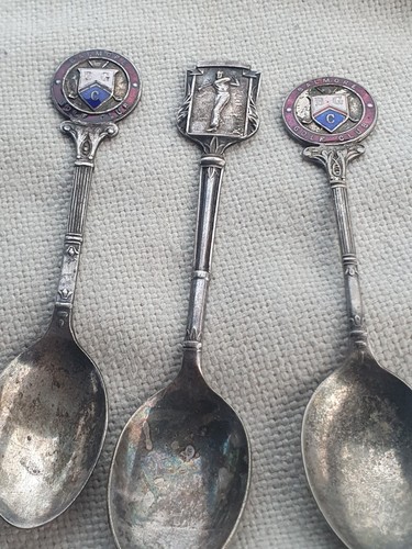Golf spoons enamelled - spoons,