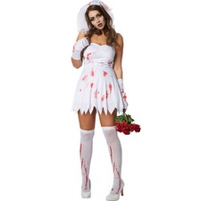 Womens Costume Zombie Bride