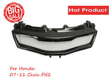 For Honda 07-11 Civic FN2 Ty R FRP Front Bumper Grill Grille Mesh Cover Kits