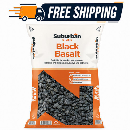 Black basalt decorative - black,