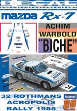 DECAL MAZDA RX-7 A. WARMBOLD ACROPOLIS R. 1985 6th (06)