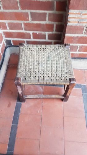 Vintage wooden milking - wooden, stool