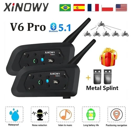 Pro motorcycle intercom - v6,