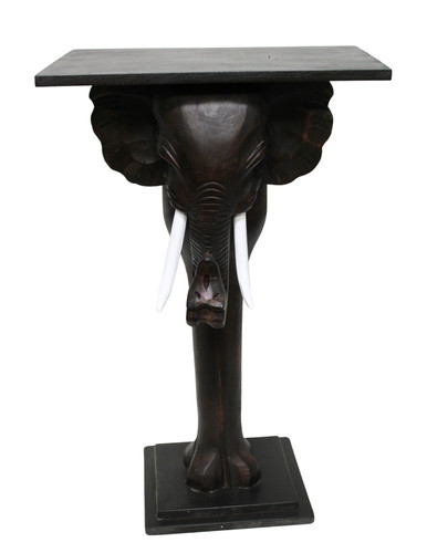 Hand carved wooden - carved, elephant