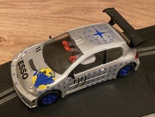 SCX / Scalextric 4 wheel drive Peugeot 206 WRC rally car # 99 superb with lights