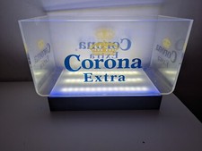 Corona Extra Led Light Up Ice Bucket Man Cave Fish Tank + Bar Runners