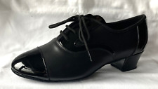 Mens Black Cuban Heel Latin