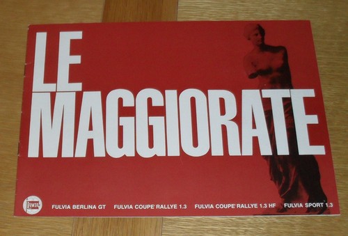Lancia fulvia brochure - lancia,