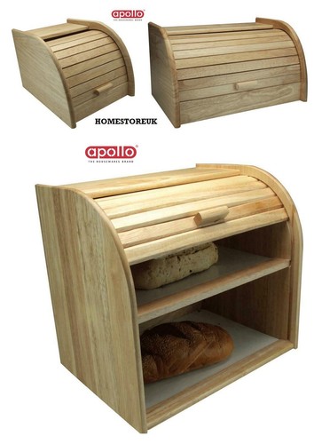 Bread bin beech wood wooden - bread,
