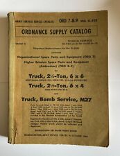 ww2 military vehicle spare parts manual for GMC trucks G-508 series 6x6 6x4