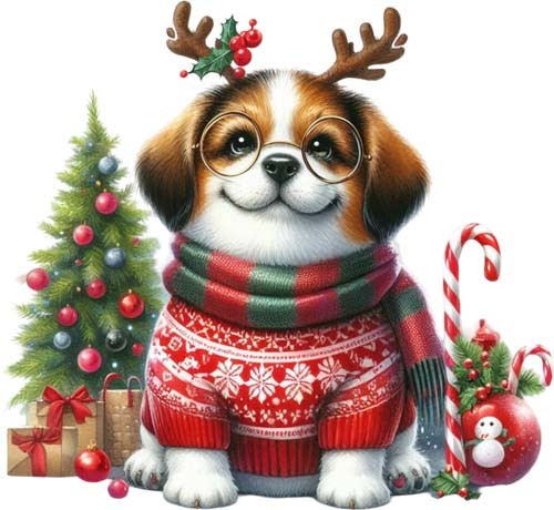 Watercolour christmas funny - christmas,