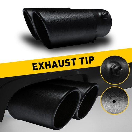 Car black rear exhaust pipe - rear,
