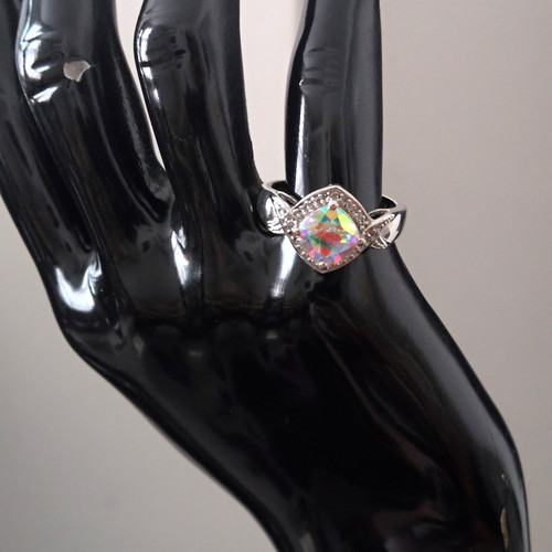 Cushion cut mystic - cushion, topaz