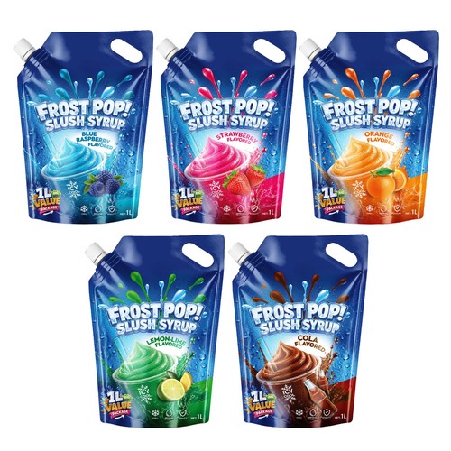 Frost pop premium slush syrup - frost,