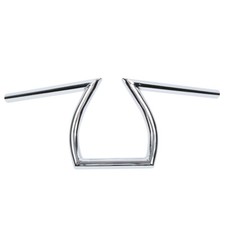1"  Handlebar Z Bars ForHarley Touring Custom Chopper Bobber Cafe Racer Chrome
